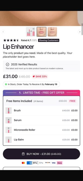 Client product page performance
